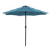 Soli 9' Outdoor Umbrella w/ Auto Tilt + 21" Round Base - Marjories Furniture (Las Vegas, NV)