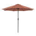 Soli 9' Outdoor Umbrella w/ Auto Tilt + 21" Round Base - Marjories Furniture (Las Vegas, NV)