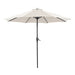 Tano 9' Outdoor Umbrella + 21" Round Base - Marjories Furniture (Las Vegas, NV)