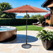 Mora 11' Outdoor Umbrella + 21" Round Base - Marjories Furniture (Las Vegas, NV)