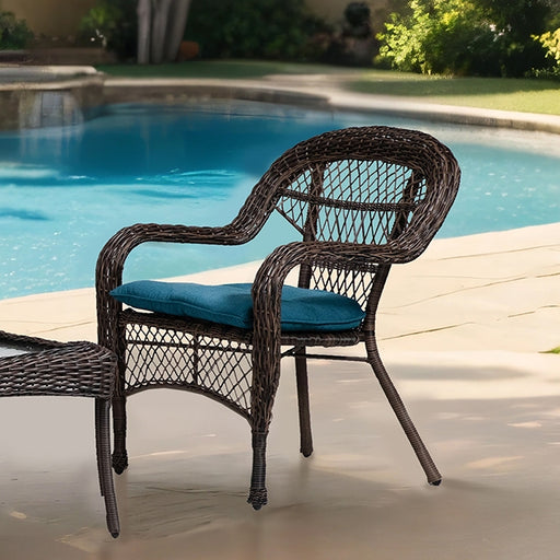Oliveri Wicker Stacking Chair - 2Pc/Stack - Marjories Furniture (Las Vegas, NV)