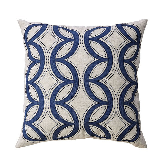 Teri Natural/Indigo 20" X 20" Pillow, Natural & Indigo (2/CTN) - Marjories Furniture (Las Vegas, NV)