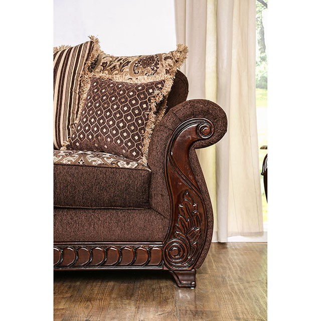 Tabitha Sofa Brown - Marjories Furniture (Las Vegas, NV)