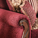 TABITHA Wine Love Seat, Wine - Marjories Furniture (Las Vegas, NV)