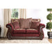 TABITHA Wine Love Seat, Wine - Marjories Furniture (Las Vegas, NV)