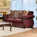 TABITHA Wine Love Seat, Wine - Marjories Furniture (Las Vegas, NV)