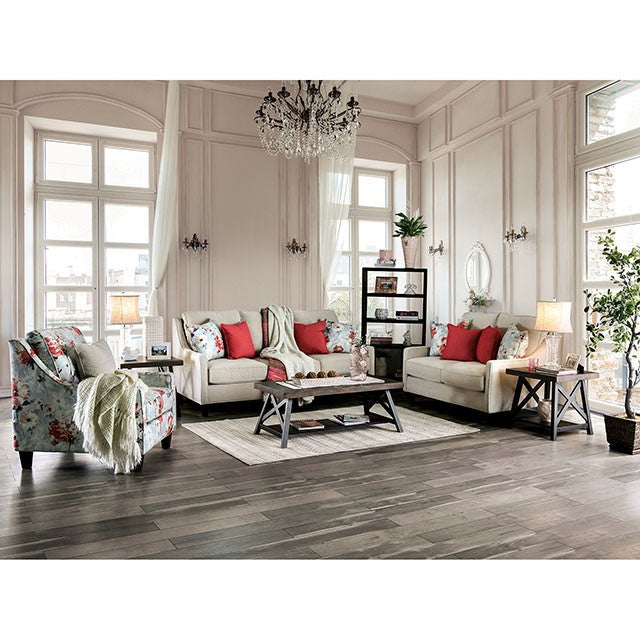 Nadene Ivory Chair - Marjories Furniture (Las Vegas, NV)