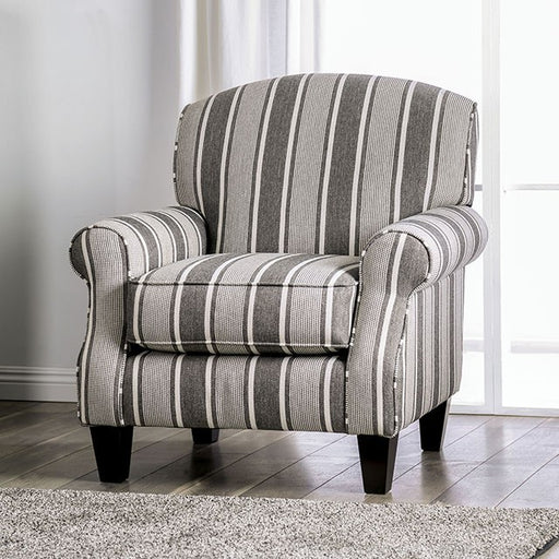 Ames Striped Chair - Marjories Furniture (Las Vegas, NV)