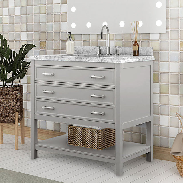 Reston Vanity with Top/ Sink - Marjories Furniture (Las Vegas, NV)
