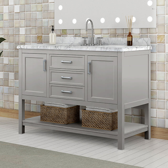 Reston Vanity with Top/ Sink - Marjories Furniture (Las Vegas, NV)