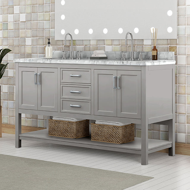 Reston Vanity with Top/ Sink - Marjories Furniture (Las Vegas, NV)